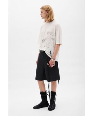 Ann Demeulemeester Narve 5 Pockets Comfort Bermuda - White