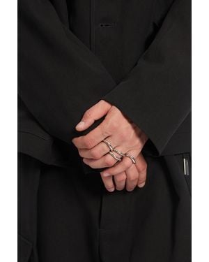 Ann Demeulemeester Herta 4 Piece Ring Set - Black