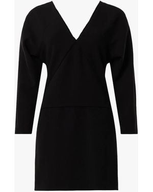 Another Tomorrow Dolman Sleeve Mini Dress - Black