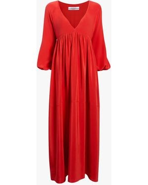 Another Tomorrow Empire Cocoon Dress - Red