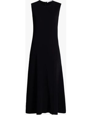 Another Tomorrow Sleeveless Crewneck Dress - Black