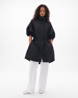 Another Tomorrow Recycled Nylon Anorak - Black
