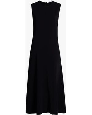 Another Tomorrow Sleeveless Crewneck Dress - Black
