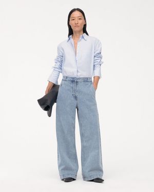 Another Tomorrow Boyfriend Denim Pant - Blue