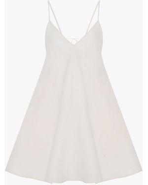 Another Tomorrow Flare Sun Dress - White