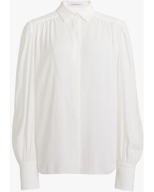 Another Tomorrow Gathered Blouse - White
