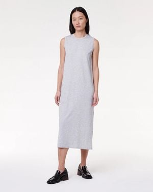 Another Tomorrow Sleeveless Tee Dress - White