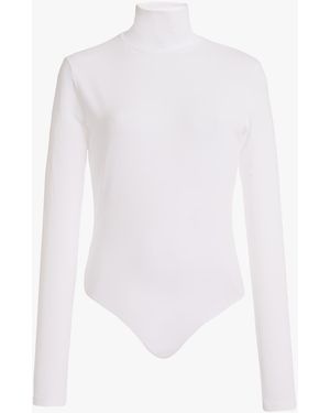 Another Tomorrow Turtleneck Bodysuit - White