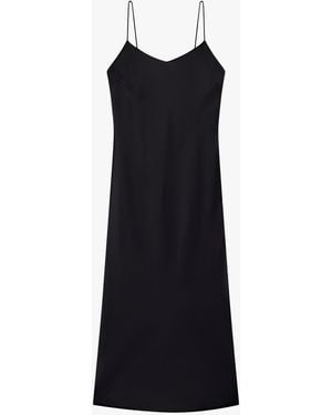 Another Tomorrow Satin Gown - Black