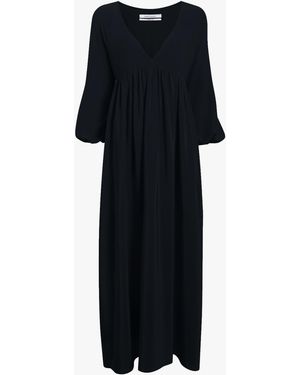 Another Tomorrow Empire Cocoon Dress - Black