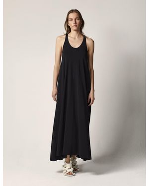 Another Tomorrow Racerback Dress - Black