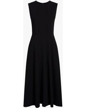 Another Tomorrow Paneled Dress - Black