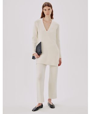 Another Tomorrow Rib Tunic - White