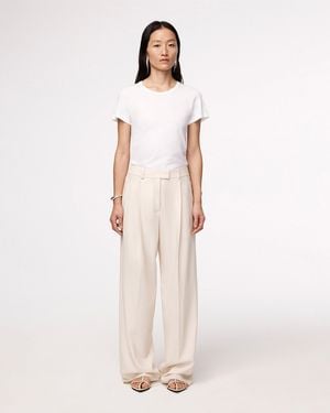 Another Tomorrow Crew Neck T-Shirt - Natural