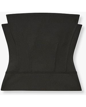 Another Tomorrow Architectural Bustier - Black