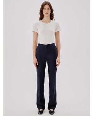 Another Tomorrow Classic Trouser - Blue