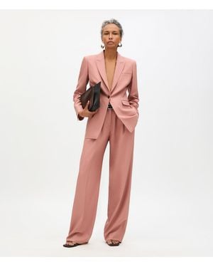 Another Tomorrow Tailored Wool Blazer