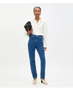 Another Tomorrow Slim Denim Pant - Blue