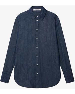 Another Tomorrow Chambray Shirt - Blue