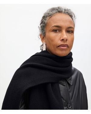 Another Tomorrow Cashmere Shawl Scarf - Black