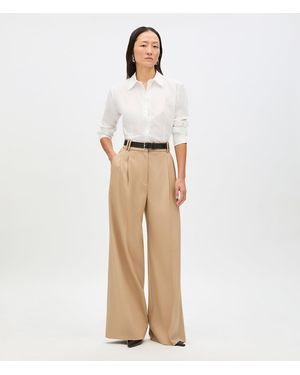 Another Tomorrow Fitted Blouse - White