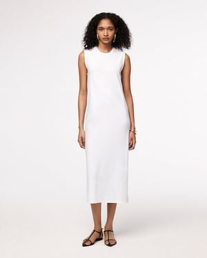 Another Tomorrow Sleeveless Tee Dress - White
