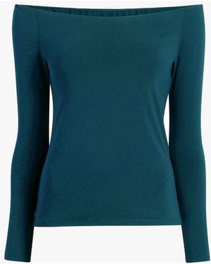 Another Tomorrow Leotard Top - Blue