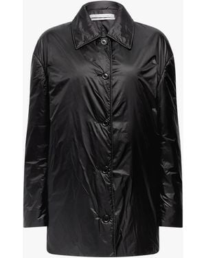 Another Tomorrow Padded Balmacaan - Black