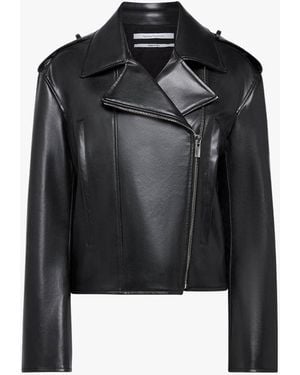 Another Tomorrow Moto Jacket - Black
