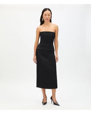 Another Tomorrow Architectural Bustier - Black