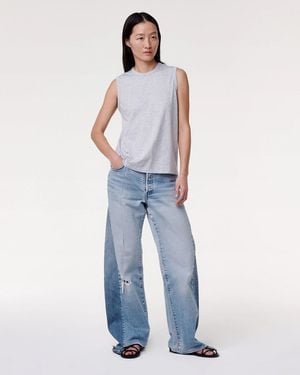Another Tomorrow Sleeveless Tee - Blue