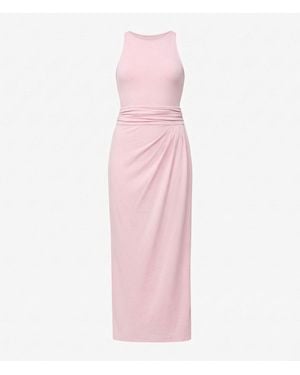 Another Tomorrow Sarong Tie Dress - Pink