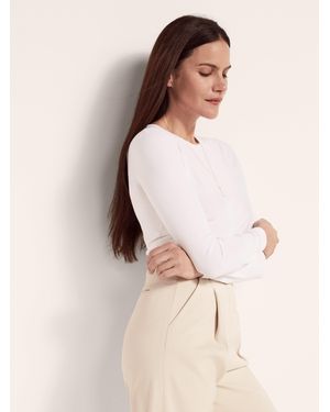 Another Tomorrow Single-Pleat Pant - Natural