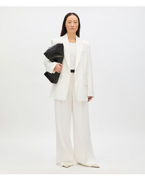 Another Tomorrow Oversized Tailored Jacket - White