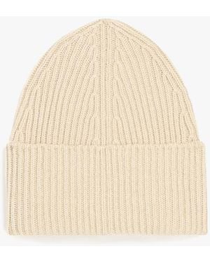 Another Tomorrow Cashmere Beanie - Natural
