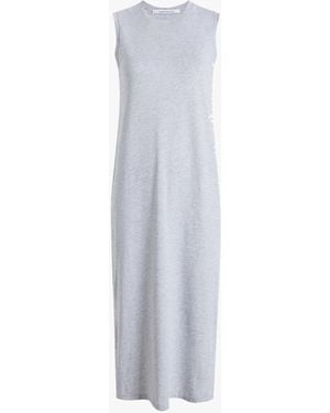 Another Tomorrow Sleeveless Tee Dress - White