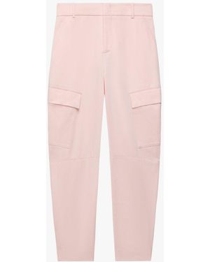 Another Tomorrow Curved Cargo Pant - Pink