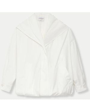 Another Tomorrow Cocoon Anorak - White