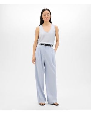 Another Tomorrow Silk Tank - Blue