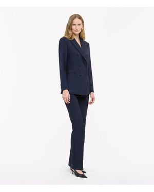 Another Tomorrow Double-Breasted Jacket - Blue