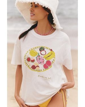 Celandine X Agathe Marty Graphic Platter T-Shirt - Pink