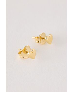 Enamel Copenhagen Heart Name Earrings - Metallic