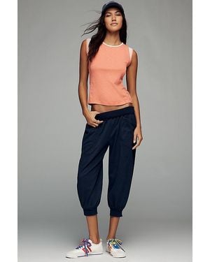 Daily Practice Easygoing Capri Drawstring Joggers - Blue