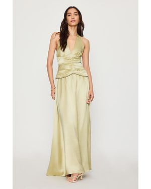 Mare Mare Sloane Halter Maxi Dress - Green