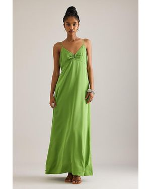 SELECTED Laurina Strappy Maxi Dress - Green