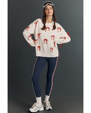 Beach Riot Callie Festive Crew-Neck Jumper - Grey