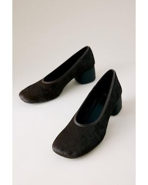 Vagabond Shoemakers Vagabond Livia Hair-On Leather Heels - Black