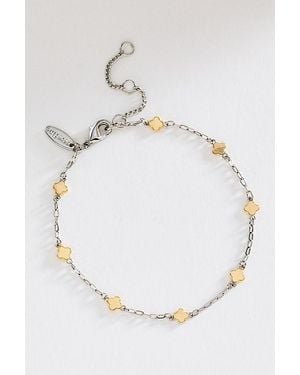 By Anthropologie Clover Chain Wrap Bracelet - Metallic