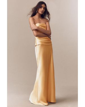 Mare Mare Strapless Ruched Corset Dress - Natural