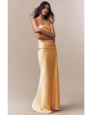 Mare Mare Strapless Ruched Corset Dress - Natural